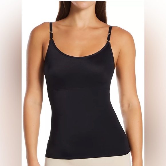 NWT Leonisa Women’s PowerSlim Secret Sculpting 2-Way Tank in black, size Medium. - Picture 2 of 14